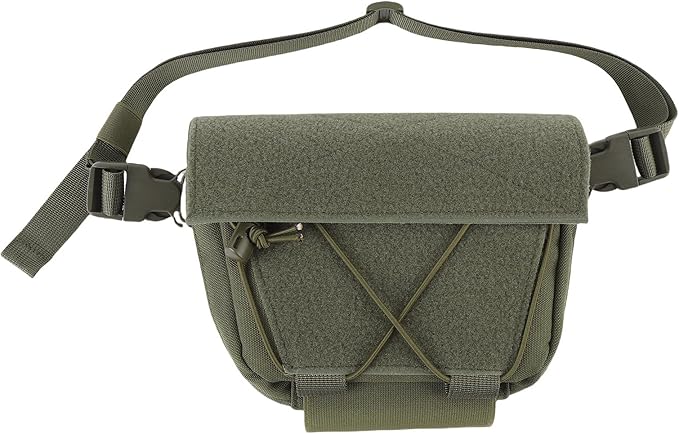 Oxford Cloth Drop Pouch Sub Abdominal Utility Carrying Kit Bag Adjustable Waist Strap - Durable Material Multi Layer Storage Ideal for Outdoor Activities and Chest Rig Use