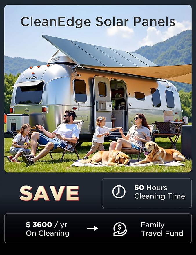 STAR 400 Watt Solar Panel 2PCS 200W 12/24V Solar Panels with Full-Screen Design &amp Maintenance-Free 25% High-Efficiency Monocrystalline Reliable Power for RV Marine Roof Home and Off-Grid