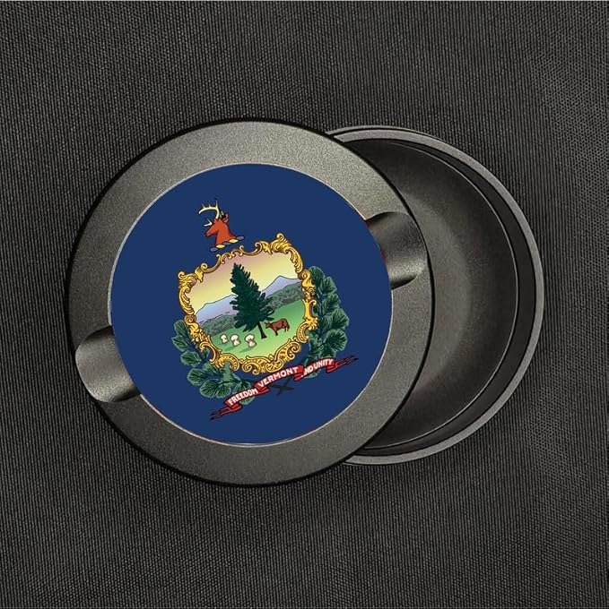 Brotherhood Metal Zyn Container - Metal Zyn Holder - Zyn Metal Can - Metal Container for Zyn Holder - Metal Zyn Can Golf Gifts for Him - Zyn Containers for Golf - Vermont State Flag