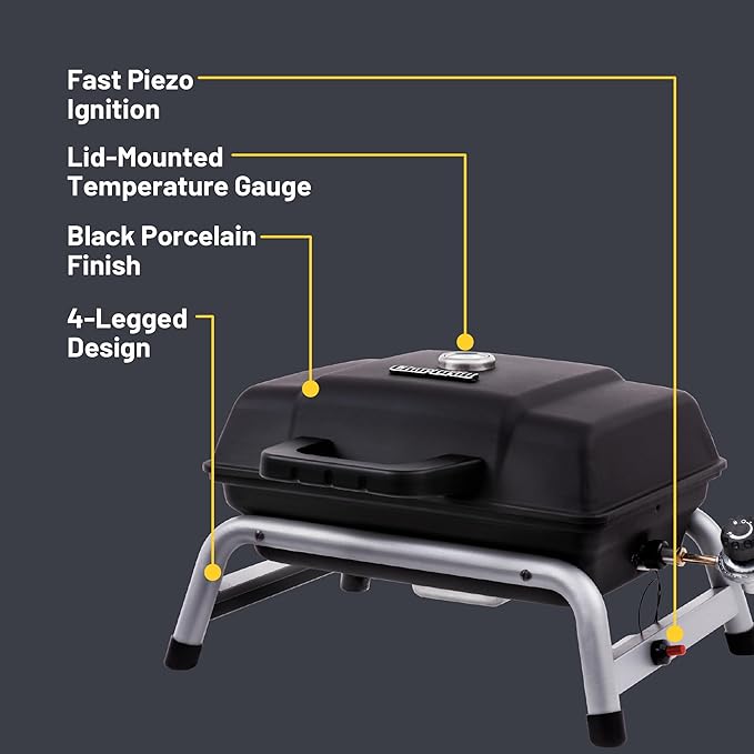 Charbroil 1-Burner Portable Propane Gas Grill Black – 17402049