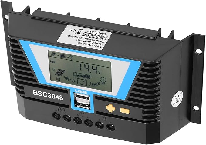30A 12V/24V/36V/48V Solar Controller for Variety Batteries BSC3048 Charging Control Intelligent Regulator
