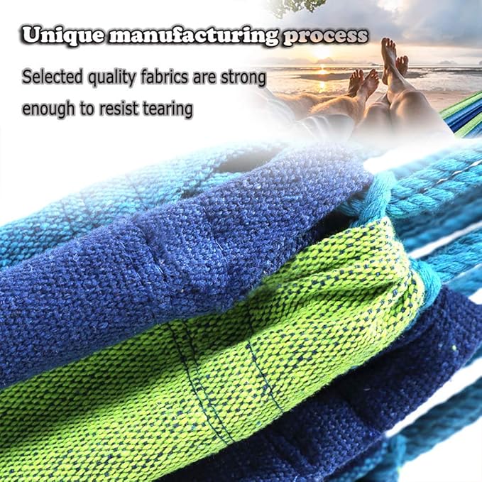 Hammock and Stand Heavy Duty Portable Solid Steel Stand with Carrying Case Adjustable 9Ft Indoor-Outdoor 2 Person Large Weather Resistant Hammock Stands for Backyard Decor Bed Patio Lawn Garde Blue