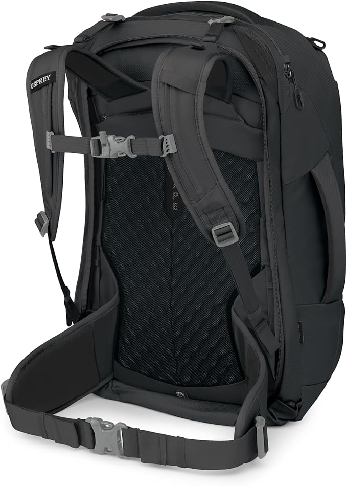 Osprey Fairview 40L Women's Travel Backpack - Carry On Bag with Laptop Sleeve and Toiletry Pocket Black