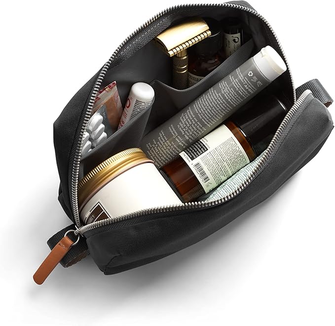 Bellroy Toiletry Kit (Unisex Toiletry Bag Zipper Closure Water-Resistant Lining Toothbrush Sleeve with Magnetic Closure Internal Mesh Pocket Organization) -Bronze