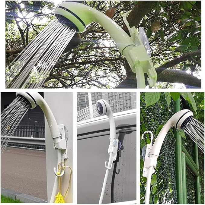 Portable Shower USB Shower Pump Rechargeable Battery Outdoor Shower for Trave Camping Camp Suitable Electric showerhead for Hiking Campsites