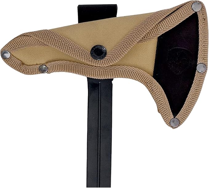 Condor Tool &amp Knife Throwing Axe Single Bit | Solid Hatchet with Canvas with Leather Belt Loop Sheath | 1075 High Carbon Steel Tomahawk with a Steel Handle Wrapped in Paracord | 6.9in Blade | 21.2