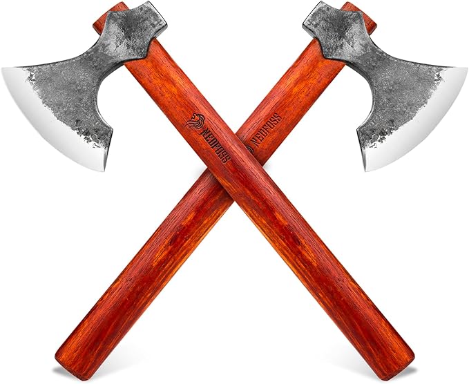 NEDFOSS 16 Champion Throwing Axe Throwing Axes and Tomahawks with 1065 High Carbon Steel &amp Wooden Handle Perfect for Axe Throwing Game Recreation and Competition Gift for Men