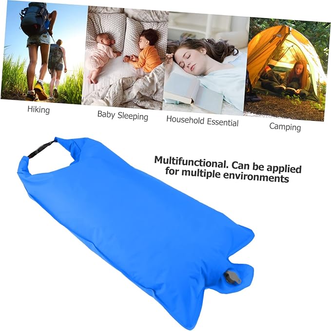 IMIKEYA 3pcs Portable Tpu Inflatable Water Pouch Lightweight Manual Press Type Bag for Outdoor Use for Hiking Camping and Travel