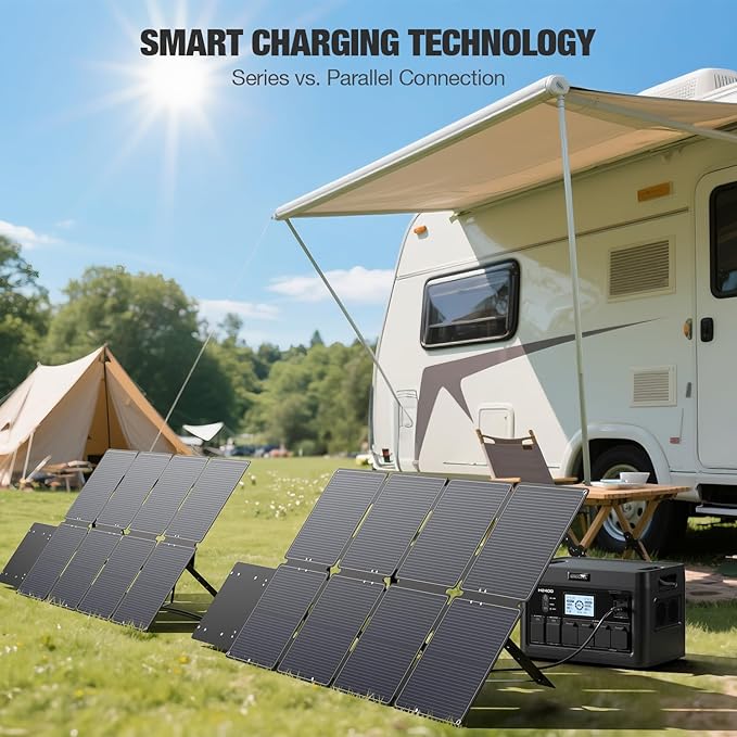 GRECELL 240W Portable Solar Panel for Power Station Ultra Light Foldable Solar Panel Kit 25% High Efficiency IP65 Waterproof Solar Charger for Outdoor Camping RV Boat Home Backup Power Off-Grid