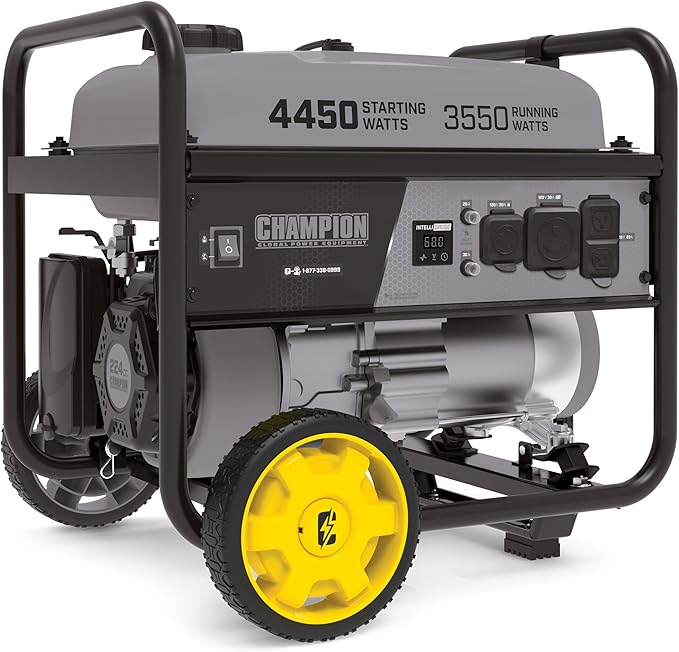 Champion Power Equipment 40065 Wheel Kit with Folding Handle and Never Flat Tires for 2800-4750-Watt Generators Black
