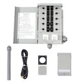 30 Amp Generator Transfer Switch Kit 10-Circuit 7500 Watts Include Weatherproof Inlet Box and 10 Foot Power Cord PVC Conduit Used Indoors or Outdoors NEMA 3R