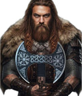 Double Head Viking Axe 27 Inch Handmade Real Viking Berserker Axe - Large Norse Axe Hand Forged Carbon Steel Axe Double Blade Ax - Hewing Broad Axe Best Gift for Men