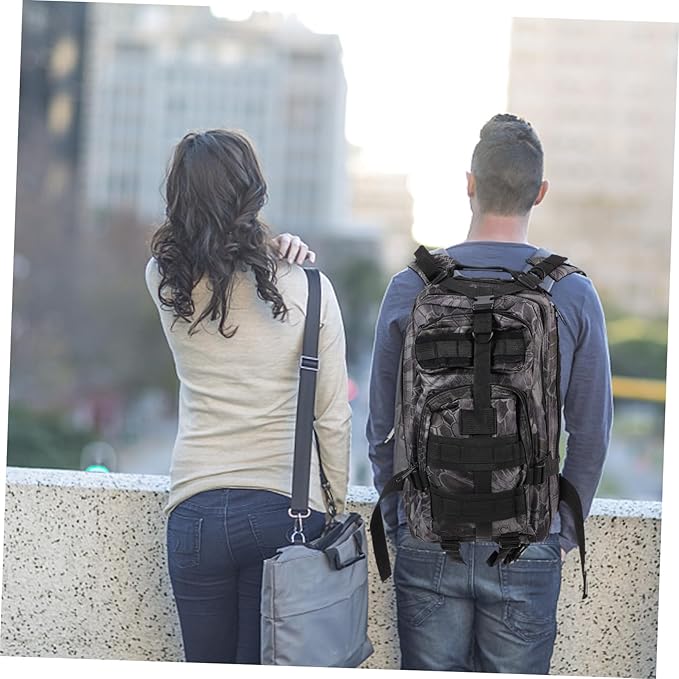 Large Capacity Tactical Outdoor Backpack for Camping Survival Gear and Training Sturdy 600D Fabric Multi-Purpose Storage for Tools and Equipment for Hikers and Adventurers