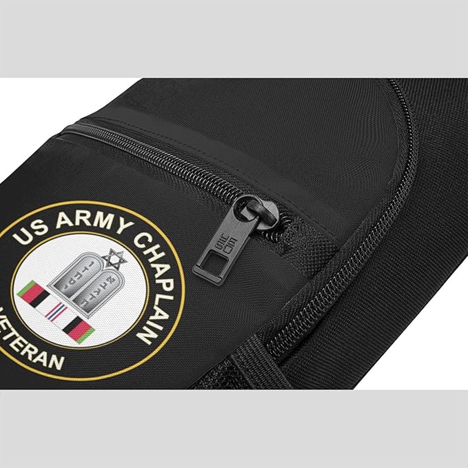 US Army Jewish Chaplain Afghanistan Veteran Chest Pack Leisure Shoulder Crossbody Chest Bag