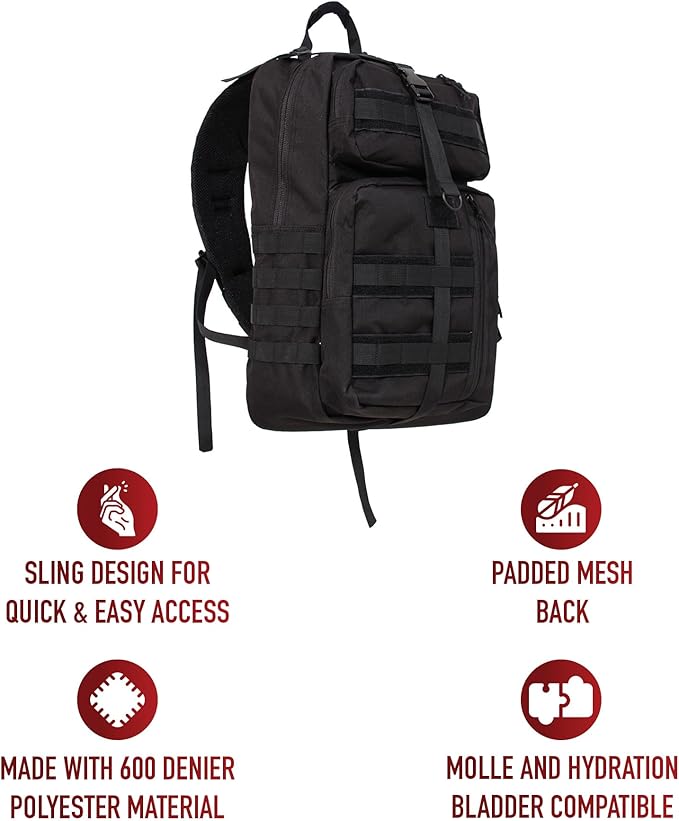 Rothco Tactisling Transport Pack Black