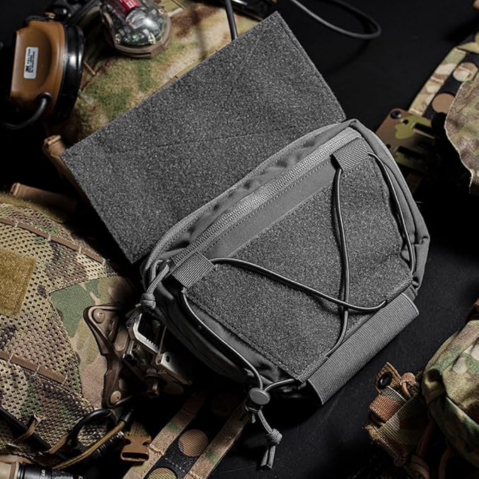 Tactical Vest Sub Abdominal Pouch Dump Drop Pouch Hunting Vest Fanny Pack Quick Release Airsoft Vest Expansion Gear