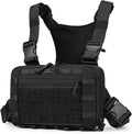 Outdoor Tactical Chest Bag Chest Rig Pack EDC Molle Utility Chest Pouch for Workouts Hiking Fishing