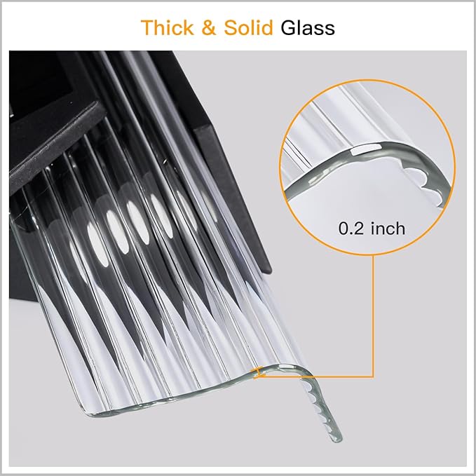 MVBT Solar Outdoor Wall Sconce Waterproof 20.5 Large Front Porch Light Fixtures 3000K LED Patio Wall Light Fixture Modern Outdoor Sconce Lights for House Exterior Garage Lighting Dusk to Dawn