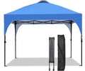 GDY 8x8 Pop Up Canopy Tent Easy-Setup Gazebo Outdoor Canopy with 3 Adjustable Heights for Events Parties Camping Blue.