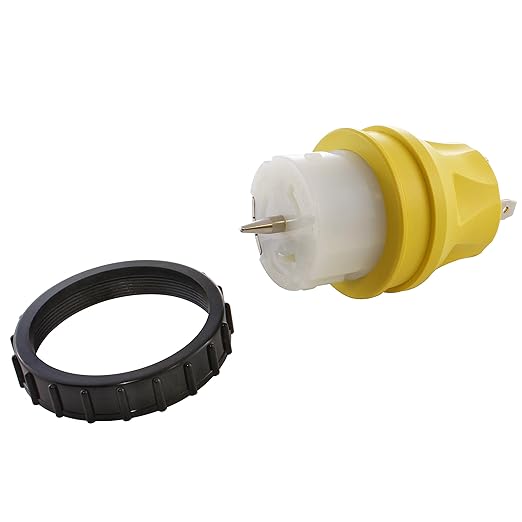 AC WORKS Generator to Transfer Switch 50Amp Inlet Box Adapter (TT-30 RV 30Amp to CS6364 Compact)