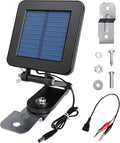 6V Solar Panel for Deer Feeder Efficient Solar Panel Charger w/Adjustable Mounting Bracket &amp Alligator Clips Compatible with Game Feeder Timer &amp 6V Rechargeable Batteries