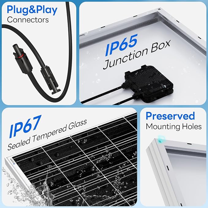 100 Watt Solar Powered Attic Fan System Ventilator Gable Roof Vent Fan+100W Solar Panel for Attic or Greenhouse (DELIVERY in 2 Packages)…