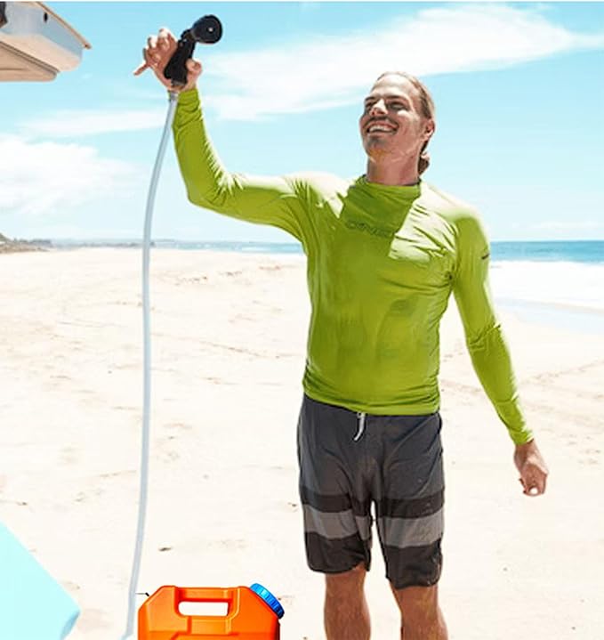 5.5gal/21 Liters Plastic Outdoor Water TankCar Roof Off-Road Camping Shower Water Tankwith Long Service Life for Shower Hiking