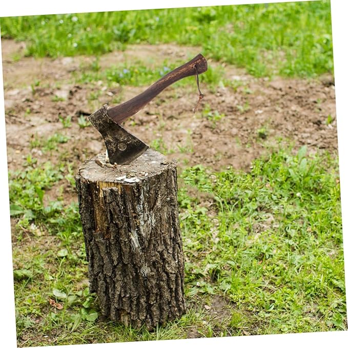 Happyyami 2pcs Wooden Axe Handle Replacement for Mini Axe for Firewood Gardening Hiking