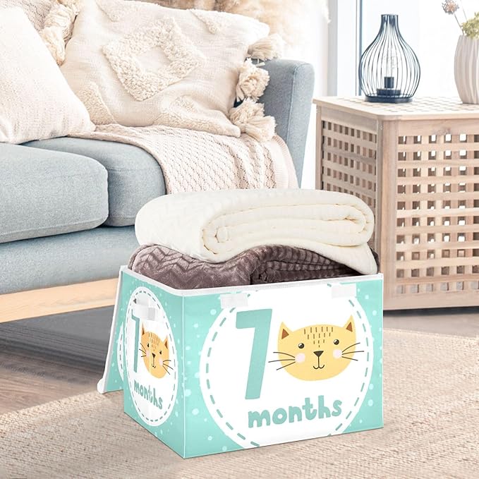 7_months Storage Box with Lid Collapsible Bed Storage Qt Storage Container for Home Studyroom Home Decor