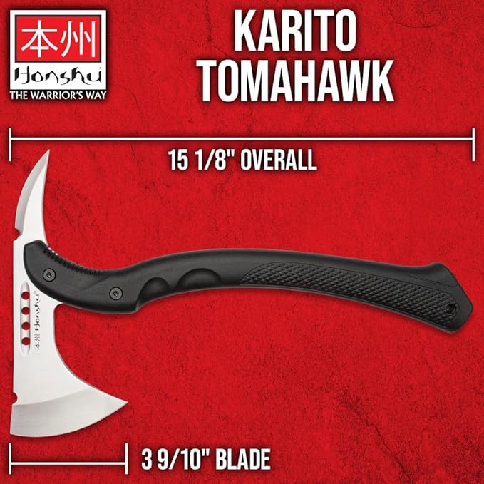 Honshu Karito Tomahawk Axe | Savage Blend of Tradition and Innovation | Premium Leather Sheath