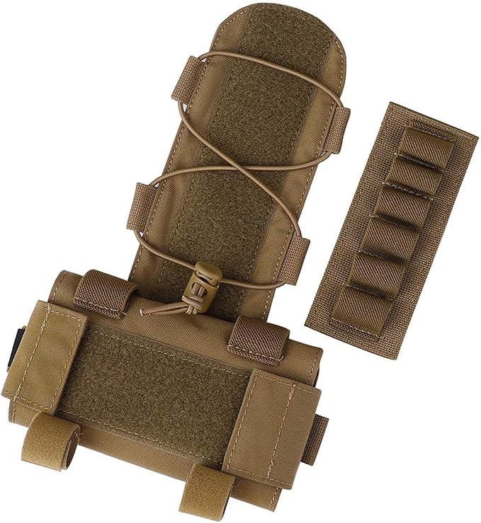 Tactical Helmet Battery Pouch Counterweight Bag Helmet Battery Pack Box with Hook and Loop for Airsoft Helmet