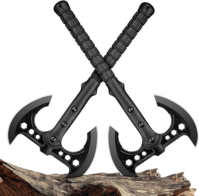 Freelander Professional Throwing Axe Set – 2-Pack 16 Throwing Hatchet Set with Sheaths and Ergonomic Handles for Competition and Recreation Gift for Men