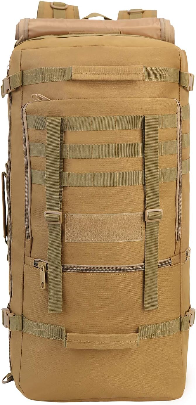 Large Capacity Tactical Backpack Travel Rucksack Bag Great Outdoor Duffle Bag for Men and Women 60L