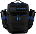 WOLFpak 35L Athletic Gym Backpack - Durable 1000D Waterproof Oxford Material with MOLLE Webbing Laptop Pocket &amp Dual Cup Holders Durable Fitness/Travel/Military Daypack (Blue Wolf)