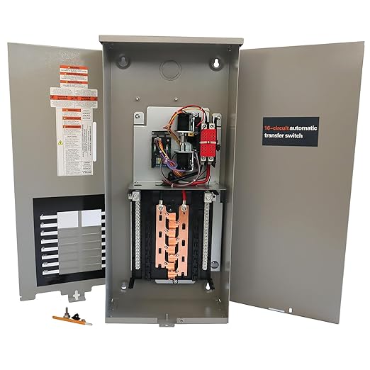 100 Amp Automatic Transfer Switch Replacement for Generac RXG16EZA3 for Indoor and Outdoor Use 16-Circuit NEMA 3R Aluminum Enclosure