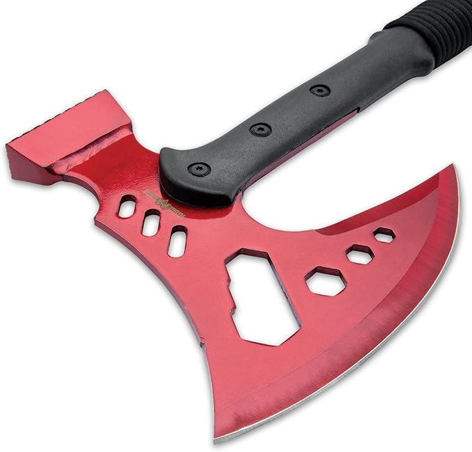 Ridge Runner Tactical Multi-Tool Hammer and Axe with Sheath (Red)