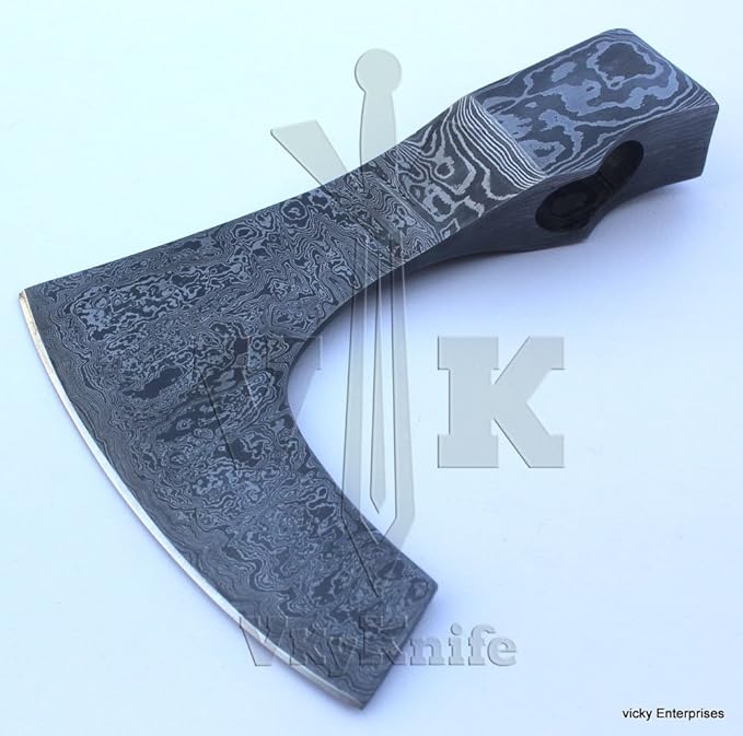 Damascus Steel Axe Hatchet Head