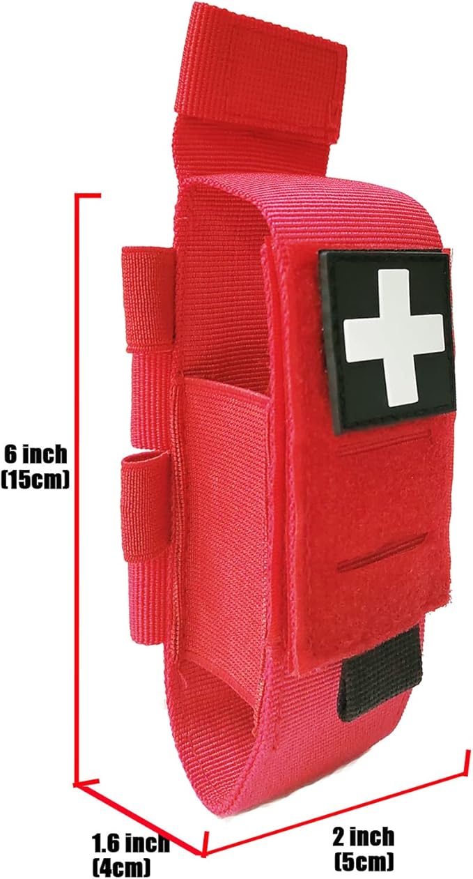 Laser Cut Tactical Molle Tourniquet Pouch TQ Holder Tourniquets Holster IFAK TQ Tourniquet Case Trauma Medical Shear Pouch Pen and Penlight Holder