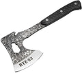 ROUTE83 Knives Hand Hammered Titanium Plated Tactical Tomahawk Hatchet Axe with Kydex Sheath