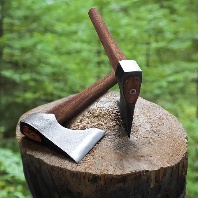 Professional Competition Throwing Axe 16.5 Throwing Axes with 1065 High Carbon Steel &amp Hickory Wood Handle Perfect for Axe Throwiing Game and Recreation Gift for Men - 1 Pack