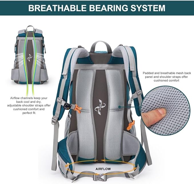 MOUNTAINTOP 25L/40L Hiking BackpackLightweight Travel Backpack for Men Women Outdoor Backpacking Camping