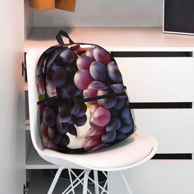 Travel Backpack For Men Women Desert Grapes Printing Waterproof Lightweight Casual Backpack Bag 20l Large Computer Daypack