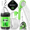 AUTOPkio Portable Camping Shower - Outdoor Camp Shower with Showerhead Sprayer &amp Rechargeable Battery Pump for Camping Travel Hiking Car Washing Pet Bath