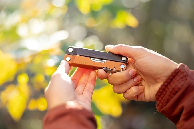LEATHERMAN Rebar Multitool with Premium Replaceable Wire Cutters and Saw Burnt Sienna