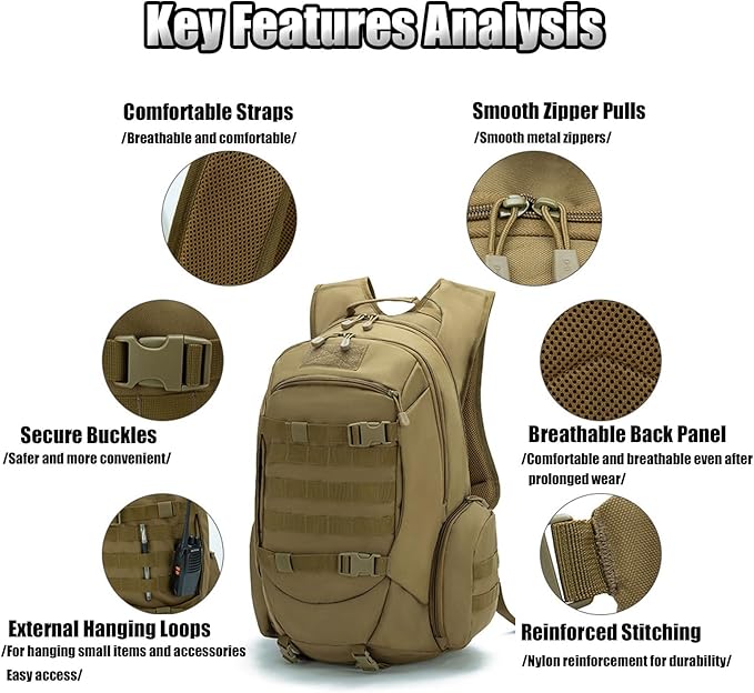 36-55L Tactical Backpacks Molle Hiking Daypacks for Men Backpacks for Rucking Hiking Fishing Camping(Green)
