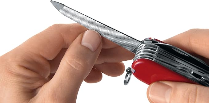 Victorinox Signature Lite Swiss Army Pocket Knife Small Multi Tool 7 Functions LED Pen Red Transparent