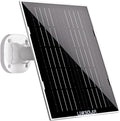 Solar Panel for Ring Security Camera Doorbell Outdoor 8W Solar Panels Charger with Micro USB DC &amp USB-C Port for Rechargeable Battery Camera IP65 9.8ft Cable 360°Adjustable Bracket
