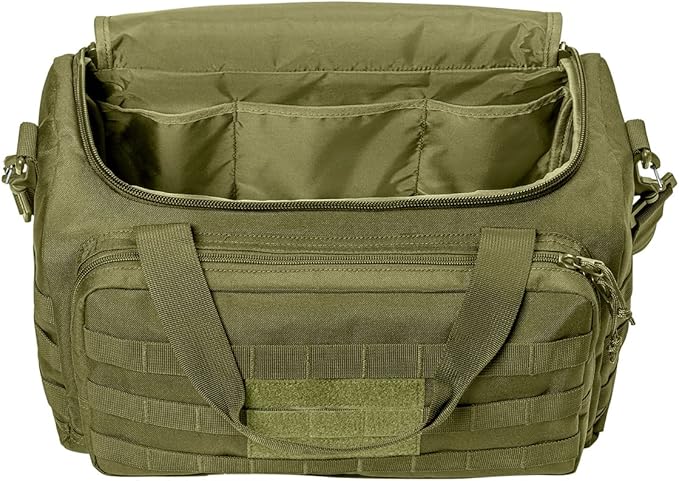 Tactical Gear bag Heavy Duty Duffel Gym bag/Tactical Backpack Custom Embroidered with your own text (Olive Drab Green)