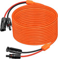 XRDS -RF Solar Extension Cable 100FT 14AWG Tinned Copper with Solar Panel Connectors 10AWG Red &amp Black Branch Wires Heavy Duty Outdoor Power Cord for RV Inverter Generator Off-Grid System