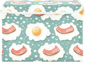 Storage Cube with Lid Bacon Egg Cartoon Print 16.5×12.6×11.8 IN 1 Pack Collapsible Large Capacity Foldable Storage Basket Bin Organizer